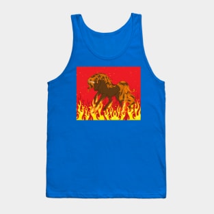 Burning Horse Out Of Flames Tank Top